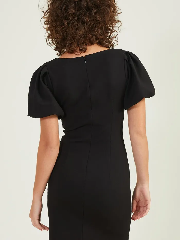 Women Altar039d State Special Occasion Lena Puff Sleeve Dress Black