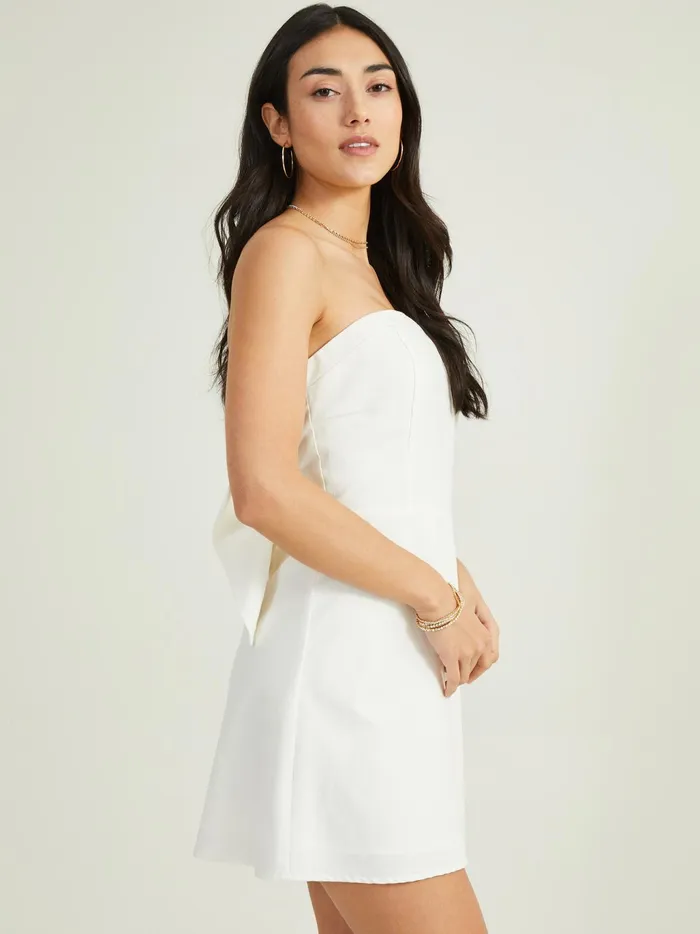 Women Altar039d State Special Occasion Lilia Strapless Bow Dress White