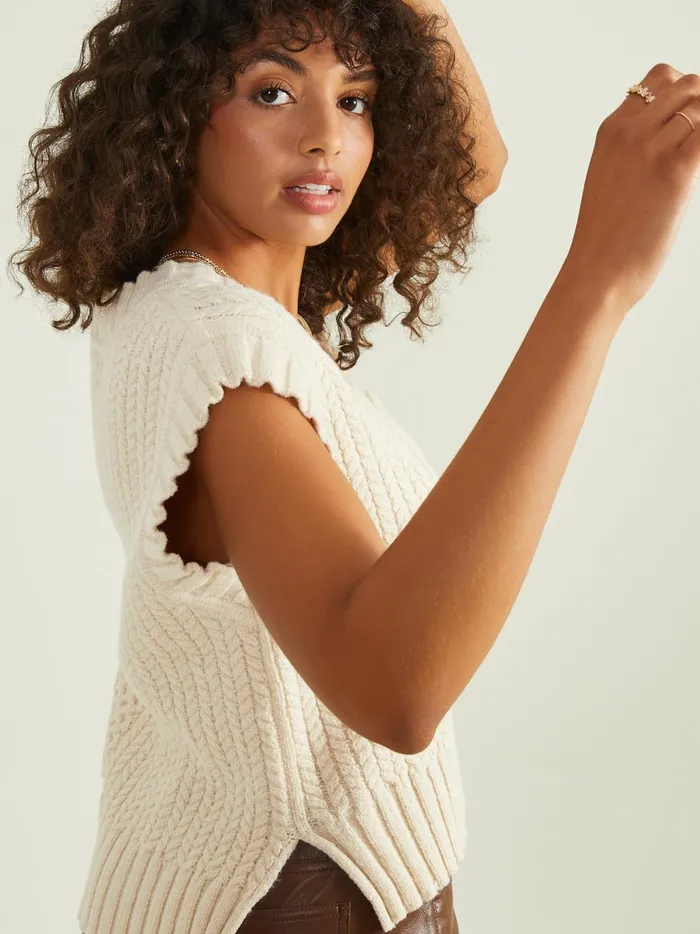 Women Altar039d State Sweaters Daphne Oversized Sweater Vest Tofu