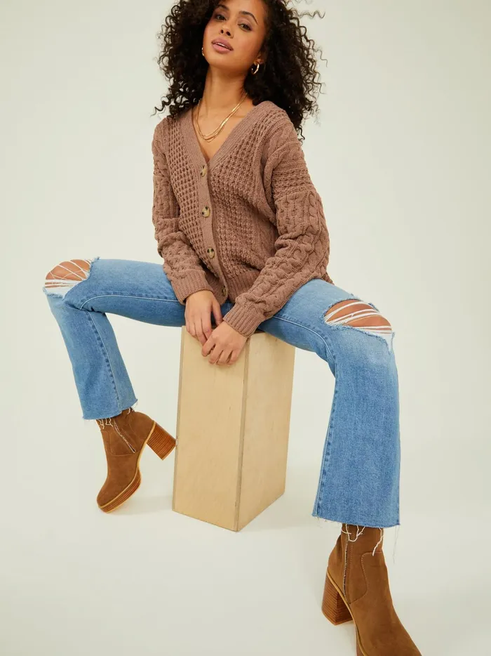 Women Altar039d State Sweaters Naomi Cable Knit Cardigan Sinopiafresco