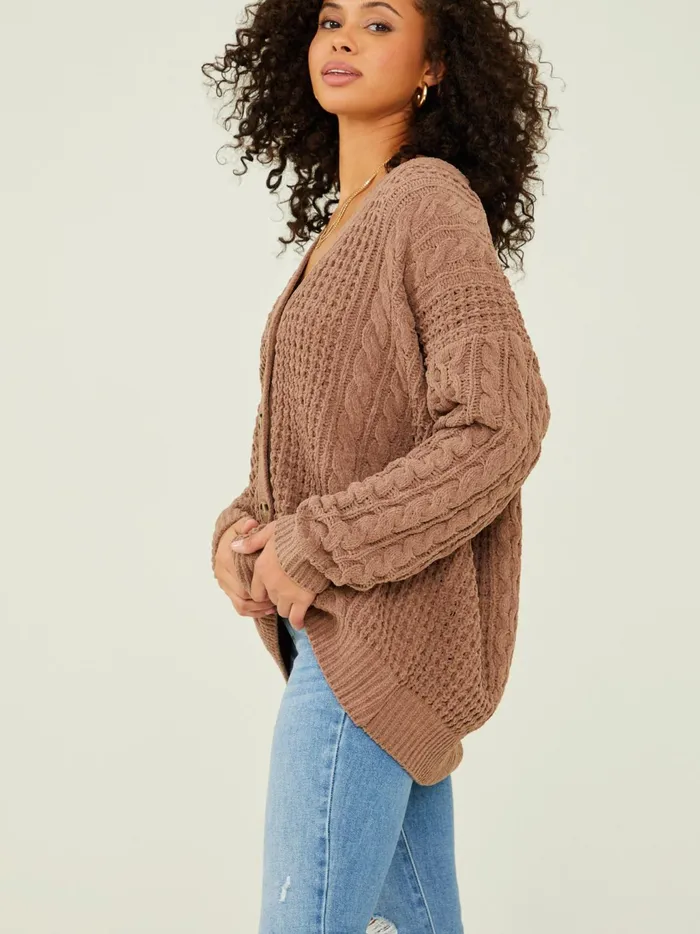Women Altar039d State Sweaters Naomi Cable Knit Cardigan Sinopiafresco