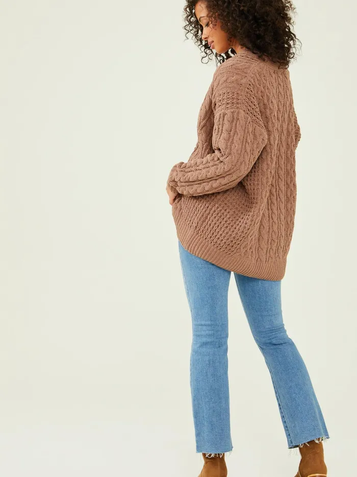 Women Altar039d State Sweaters Naomi Cable Knit Cardigan Sinopiafresco
