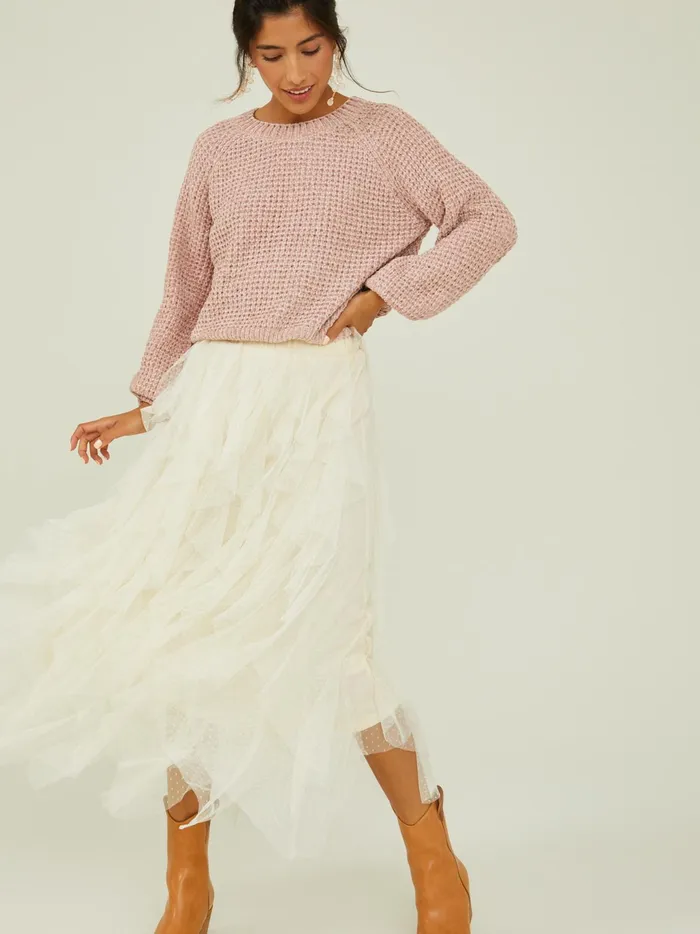 Women Altar039d State Sweaters Robyn Chenille Sweater Adoberose