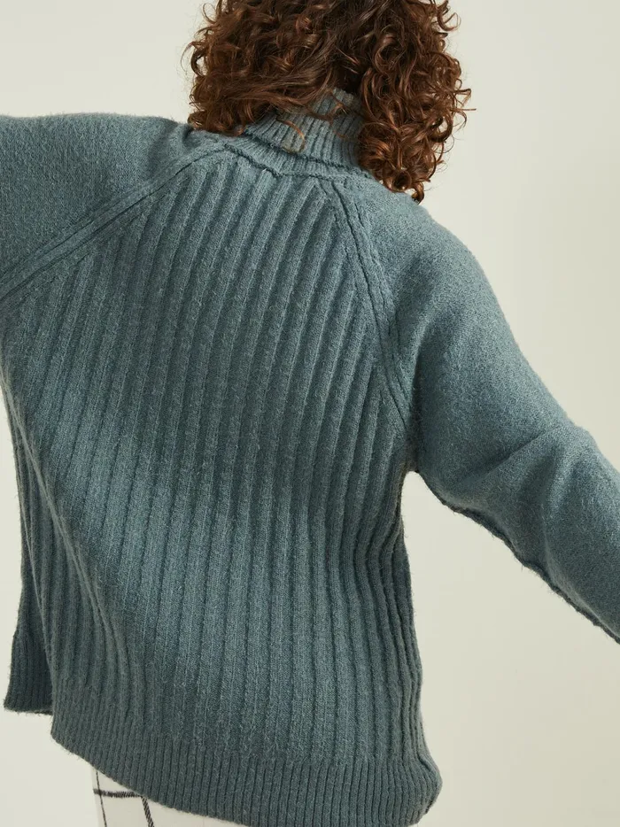 Women Altar039d State Sweaters Tara Turtleneck Tunic Sweater Balsamgreen