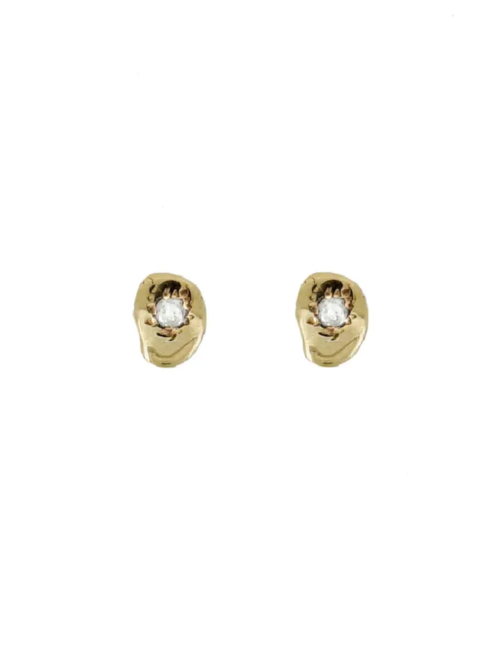 Women Artefact 8211 Reservoir Studs In Solid Gold The UNDONE Earrings