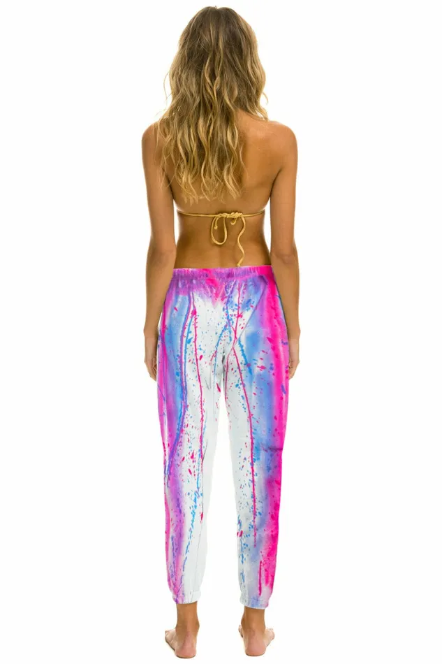 Women ARTIST COLLECTION SWEATPANTS 8211 PINK PURPLE Aviator Nation Sweatpants Women ARTIST COLLECTION SWEATPANTS 8211 PINK PURPLE Aviator Nation Sweatpants