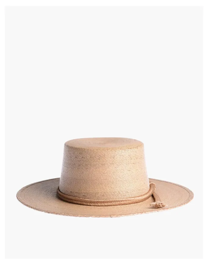 Women ASN Straw Carmen Boater Hat Natural Madewell Hats