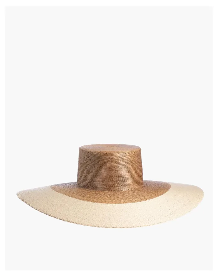 Women ASN Straw Mallorca Wide Brimmed Hat Natural Madewell Hats