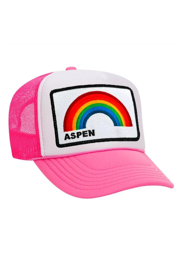 Women ASPEN RAINBOW TRUCKER HAT Aviator Nation TruckerHats Women ASPEN RAINBOW TRUCKER HAT Aviator Nation TruckerHats