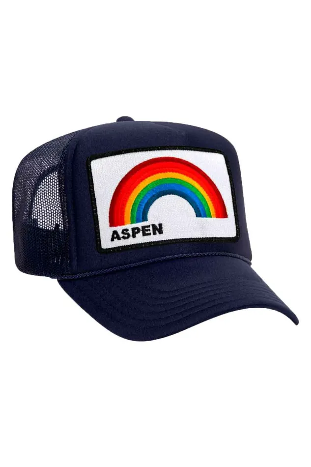 Women ASPEN RAINBOW TRUCKER HAT Aviator Nation TruckerHats Women ASPEN RAINBOW TRUCKER HAT Aviator Nation TruckerHats