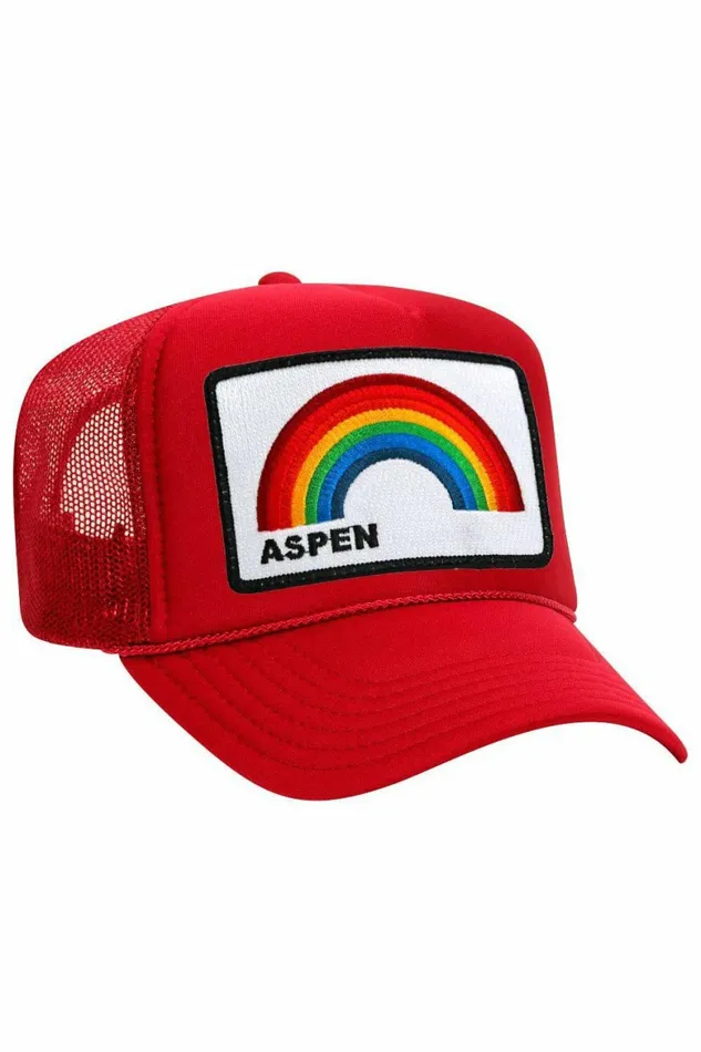 Women ASPEN RAINBOW TRUCKER HAT Aviator Nation TruckerHats Women ASPEN RAINBOW TRUCKER HAT Aviator Nation TruckerHats