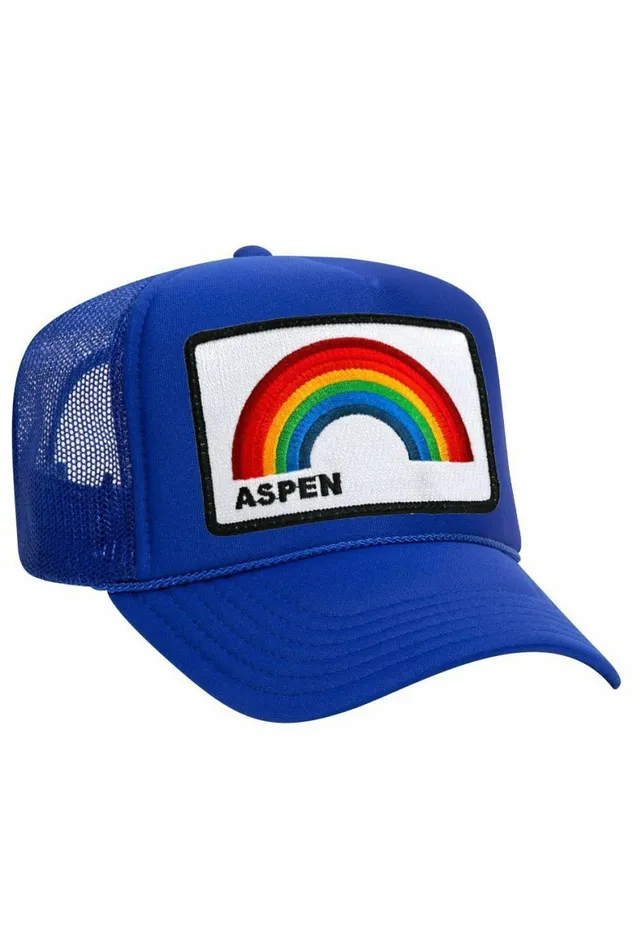 Women ASPEN RAINBOW TRUCKER HAT Aviator Nation TruckerHats Women ASPEN RAINBOW TRUCKER HAT Aviator Nation TruckerHats