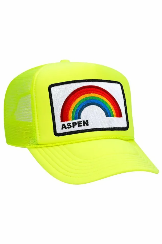 Women ASPEN RAINBOW TRUCKER HAT Aviator Nation TruckerHats Women ASPEN RAINBOW TRUCKER HAT Aviator Nation TruckerHats