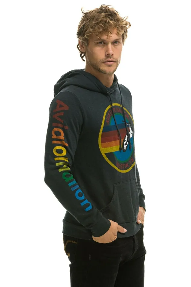 Women AVIATOR NATION AUSTIN PULLOVER HOODIE 8211 CHARCOAL Aviator Nation Hoodies Women AVIATOR NATION AUSTIN PULLOVER HOODIE 8211 CHARCOAL Aviator Nation Hoodies