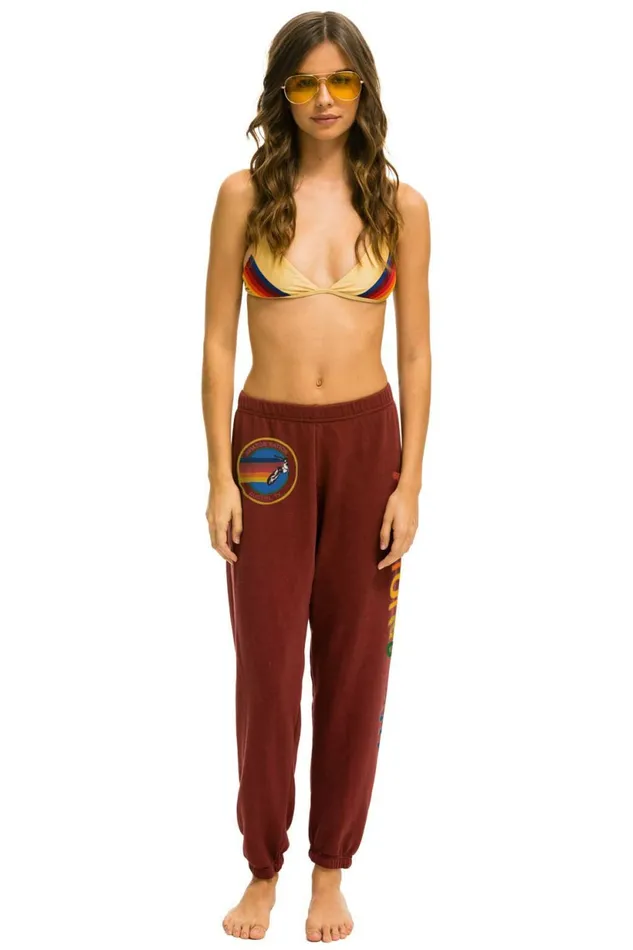 Women AVIATOR NATION AUSTIN SWEATPANTS 8211 CLARET Aviator Nation Sweatpants