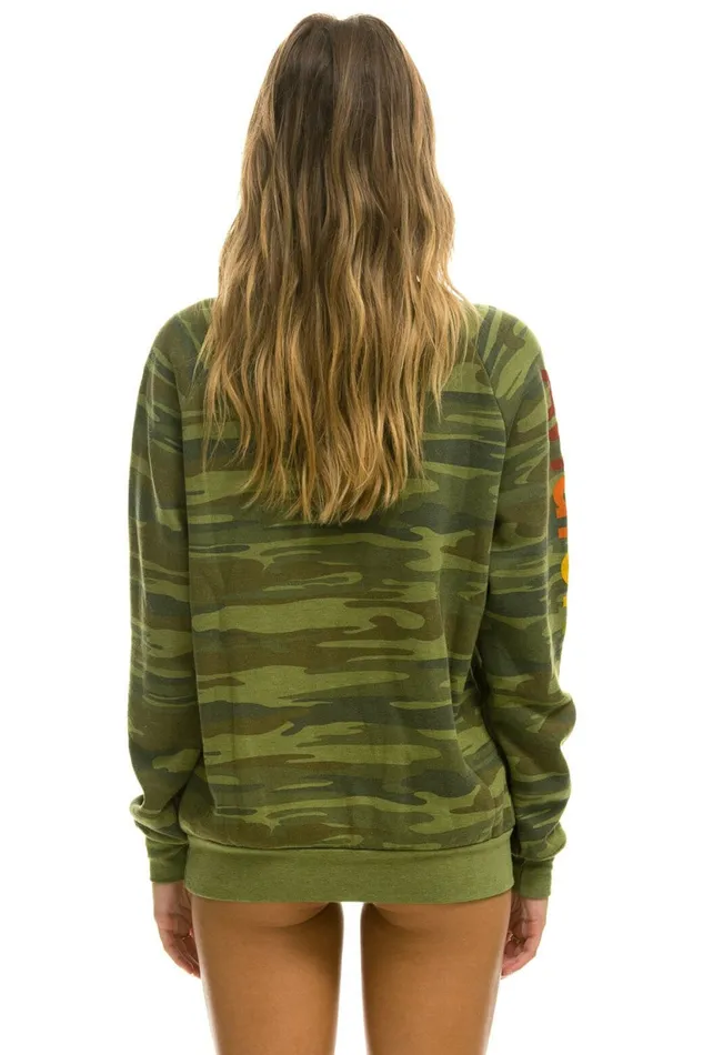 Women AVIATOR NATION LA JOLLA SWEATSHIRT 8211 CAMO Aviator Nation UnisexCrewSweatshirt Women AVIATOR NATION LA JOLLA SWEATSHIRT 8211 CAMO Aviator Nation UnisexCrewSweatshirt