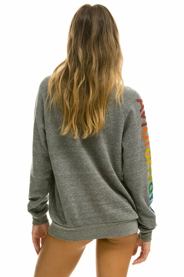Women AVIATOR NATION LA JOLLA SWEATSHIRT 8211 HEATHER GREY Aviator Nation UnisexCrewSweatshirt Women AVIATOR NATION LA JOLLA SWEATSHIRT 8211 HEATHER GREY Aviator Nation UnisexCrewSweatshirt