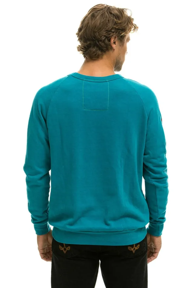 Women AVIATOR NATION MALIBU CREW SWEATSHIRT 8211 TEAL Aviator Nation UnisexCrewSweatshirt Women AVIATOR NATION MALIBU CREW SWEATSHIRT 8211 TEAL Aviator Nation UnisexCrewSweatshirt