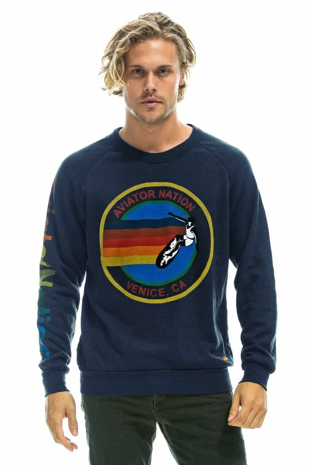 Women AVIATOR NATION MIAMI CREW SWEATSHIRT 8211 NAVY Aviator Nation UnisexCrewSweatshirt Women AVIATOR NATION MIAMI CREW SWEATSHIRT 8211 NAVY Aviator Nation UnisexCrewSweatshirt
