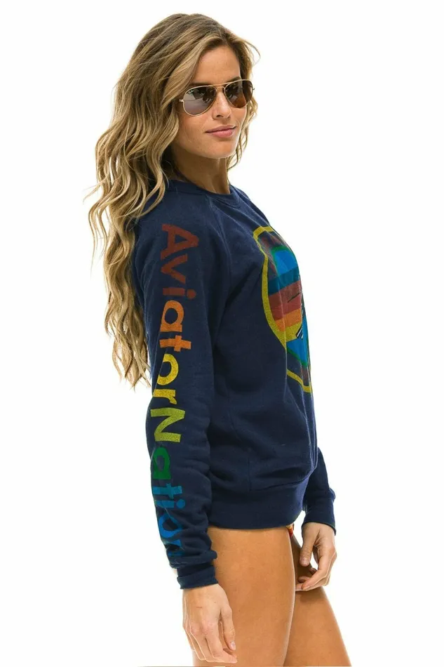 Women AVIATOR NATION MIAMI CREW SWEATSHIRT 8211 NAVY Aviator Nation UnisexCrewSweatshirt Women AVIATOR NATION MIAMI CREW SWEATSHIRT 8211 NAVY Aviator Nation UnisexCrewSweatshirt