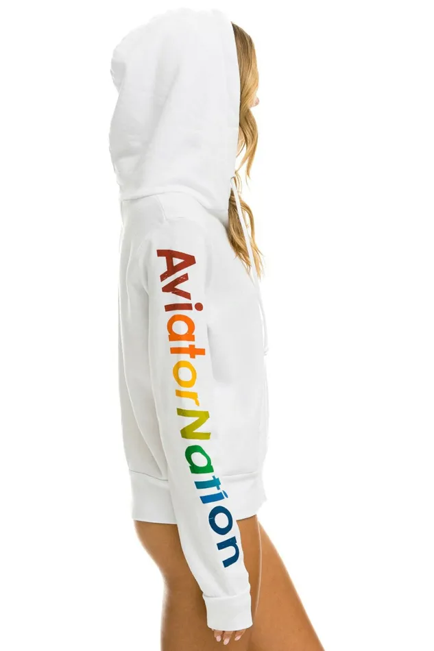 Women AVIATOR NATION MIAMI HOODIE 8211 WHITE Aviator Nation Hoodies Women AVIATOR NATION MIAMI HOODIE 8211 WHITE Aviator Nation Hoodies