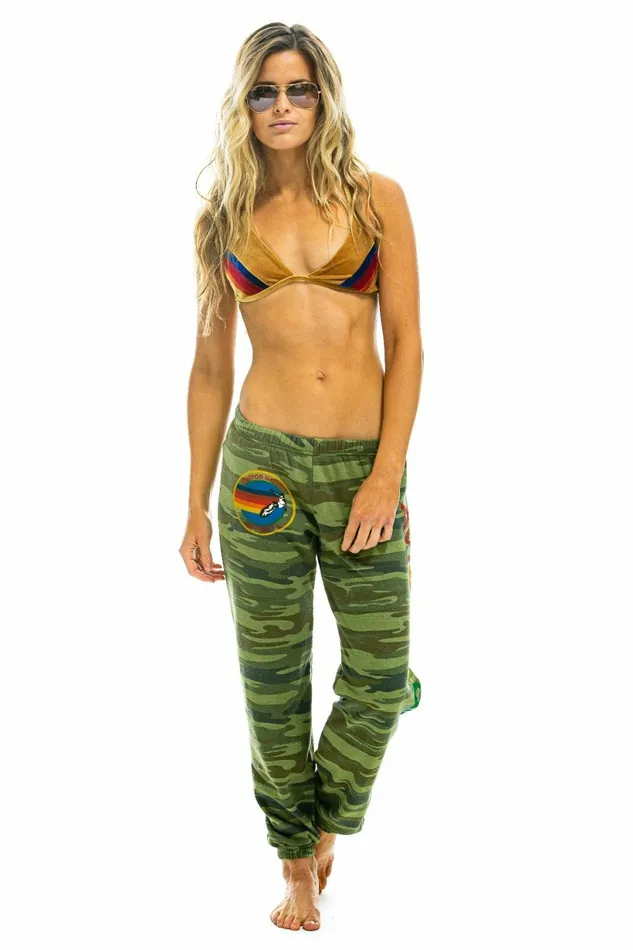 Women AVIATOR NATION MIAMI SWEATPANTS 8211 CAMO Aviator Nation Sweatpants