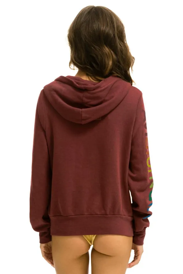 Women AVIATOR NATION NASHVILLE ZIP HOODIE 8211 CLARET Aviator Nation Hoodies Women AVIATOR NATION NASHVILLE ZIP HOODIE 8211 CLARET Aviator Nation Hoodies