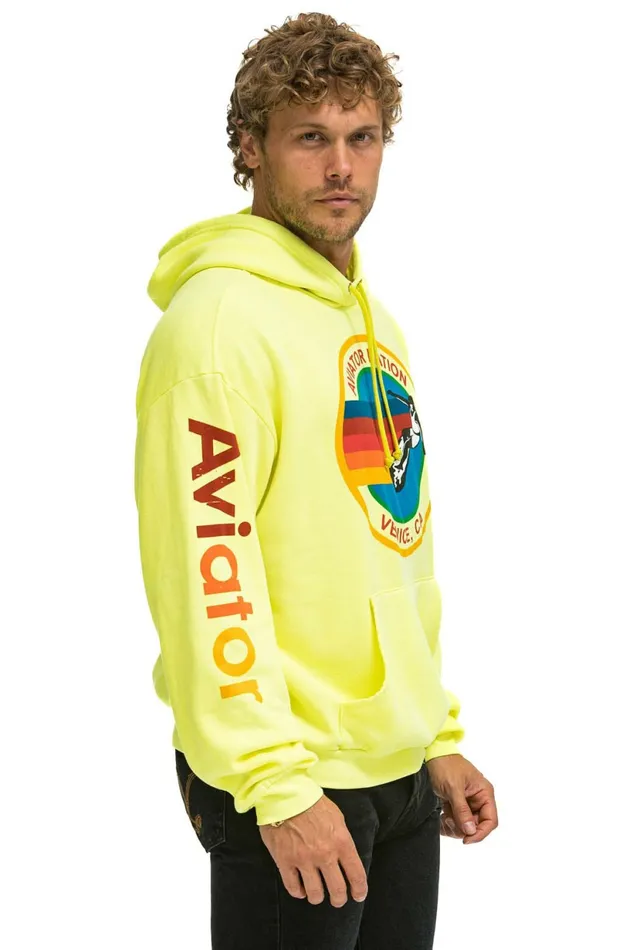 Women AVIATOR NATION RELAXED PULLOVER HOODIE 8211 NEON YELLOW Aviator Nation Hoodies Women AVIATOR NATION RELAXED PULLOVER HOODIE 8211 NEON YELLOW Aviator Nation Hoodies