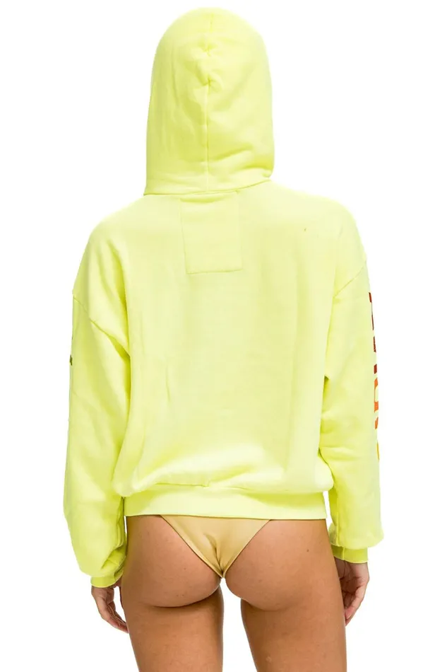 Women AVIATOR NATION RELAXED PULLOVER HOODIE 8211 NEON YELLOW Aviator Nation Hoodies Women AVIATOR NATION RELAXED PULLOVER HOODIE 8211 NEON YELLOW Aviator Nation Hoodies