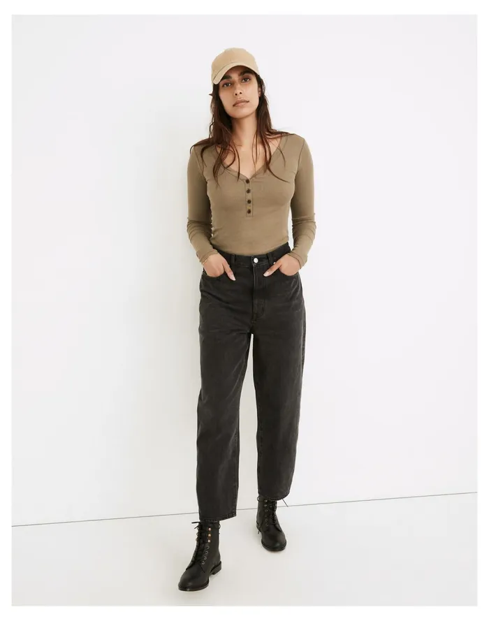 Women Balloon Jeans In Noll Wash Noll Wash Madewell Jeans