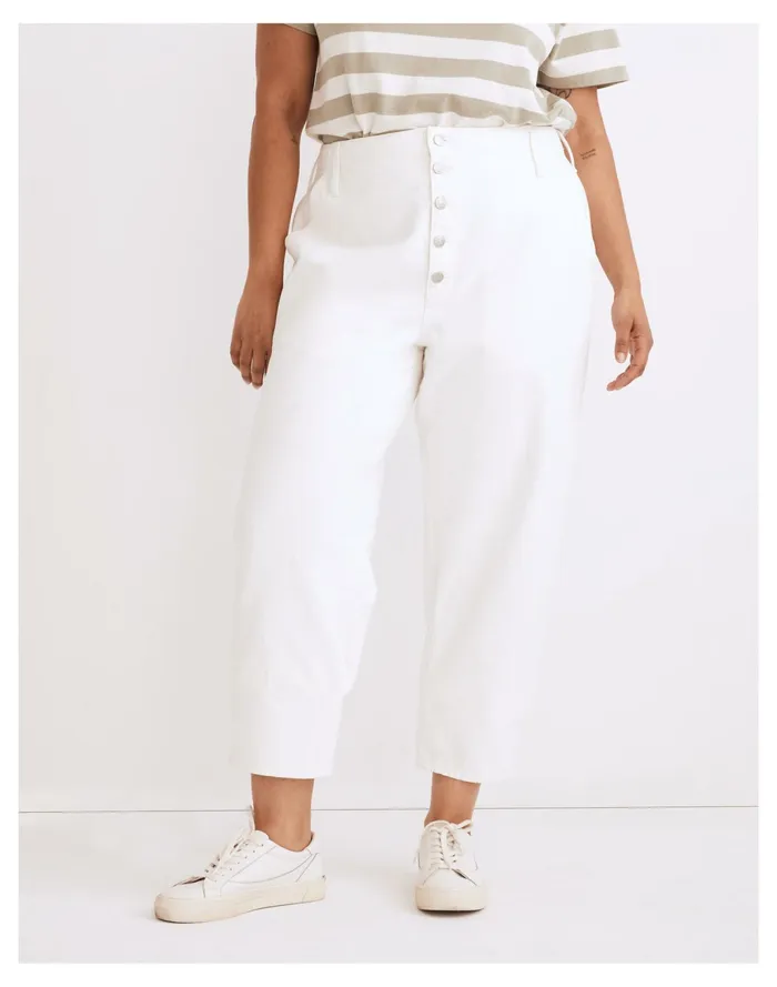 Women Balloon Jeans In Tile White Tile White Madewell Jeans Women Balloon Jeans In Tile White Tile White Madewell Jeans