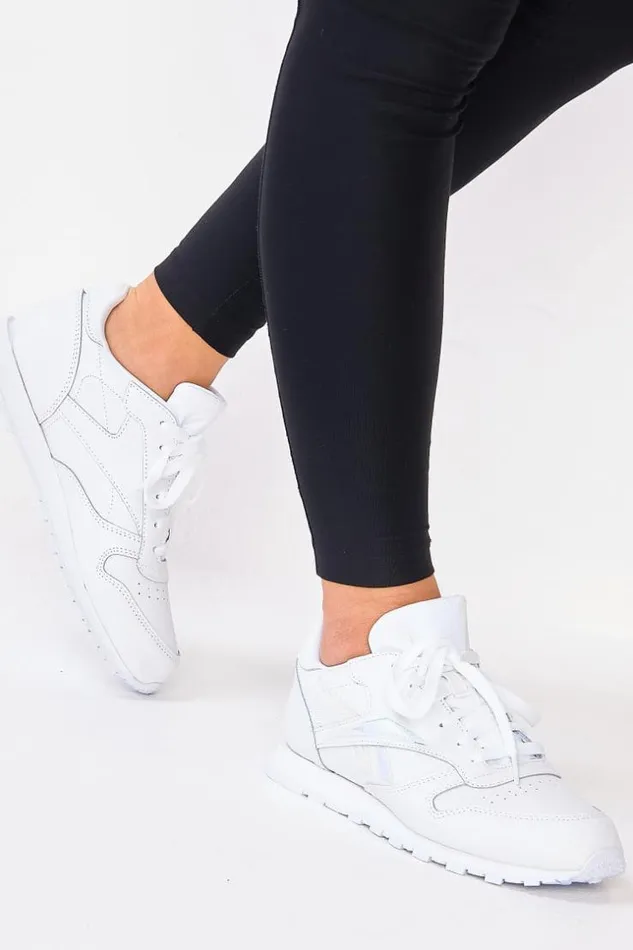 Women Basket Classic Leather White Reebok White Brentiny Paris Sneakers