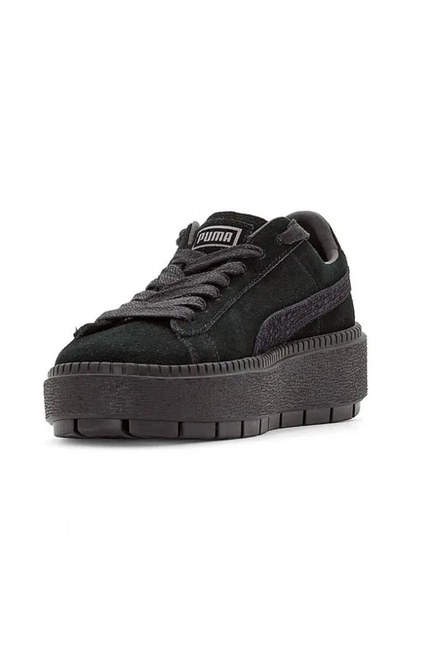 Women Basket Puma Sude Platform Trace Animal Black Brentiny Paris Sneakers