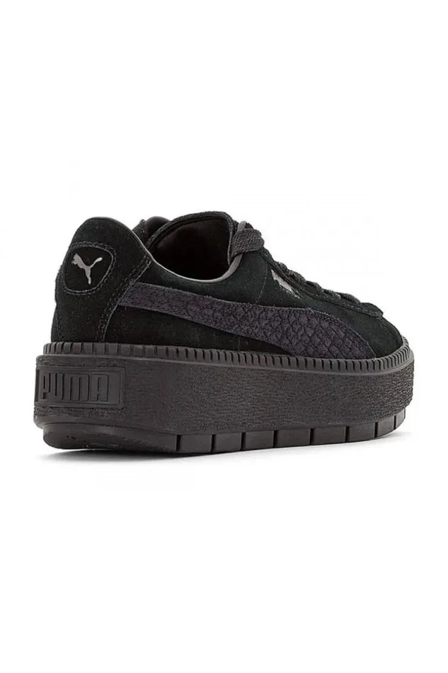 Women Basket Puma Sude Platform Trace Animal Black Brentiny Paris Sneakers