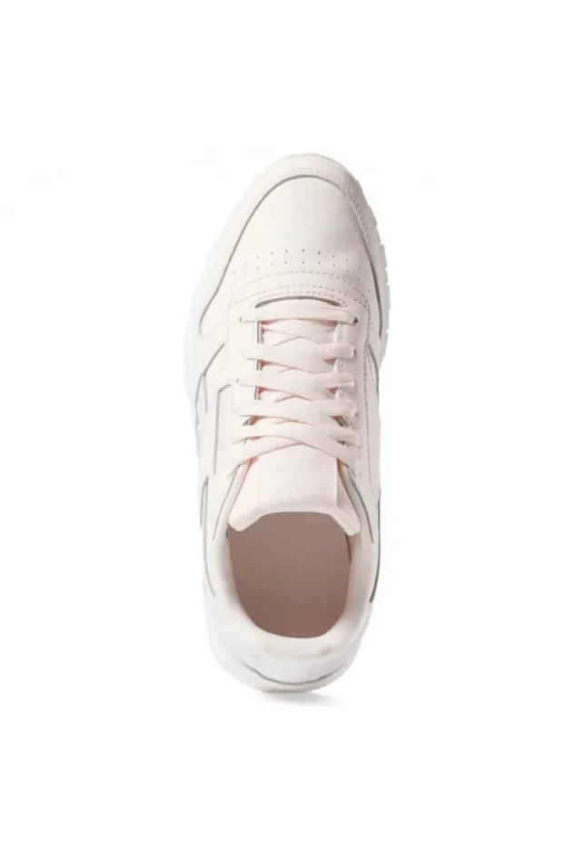 Women Baskets Reebok Classic Leather Rose Poudr Brentiny Paris Sneakers