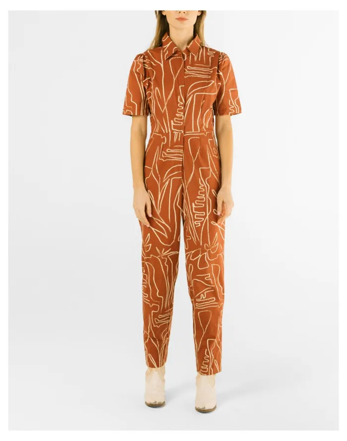 Women BEL KAZAN Kami Jumpsuit Walnut Madewell Jumpsuits and Overalls