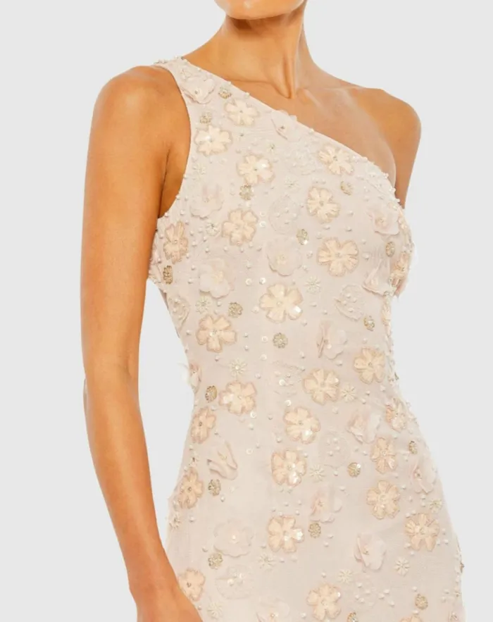 Women Best Sellers Mac Duggal Embellished One Shoulder Strappy Trumpet Gown Blush Women Best Sellers Mac Duggal Embellished One Shoulder Strappy Trumpet Gown Blush