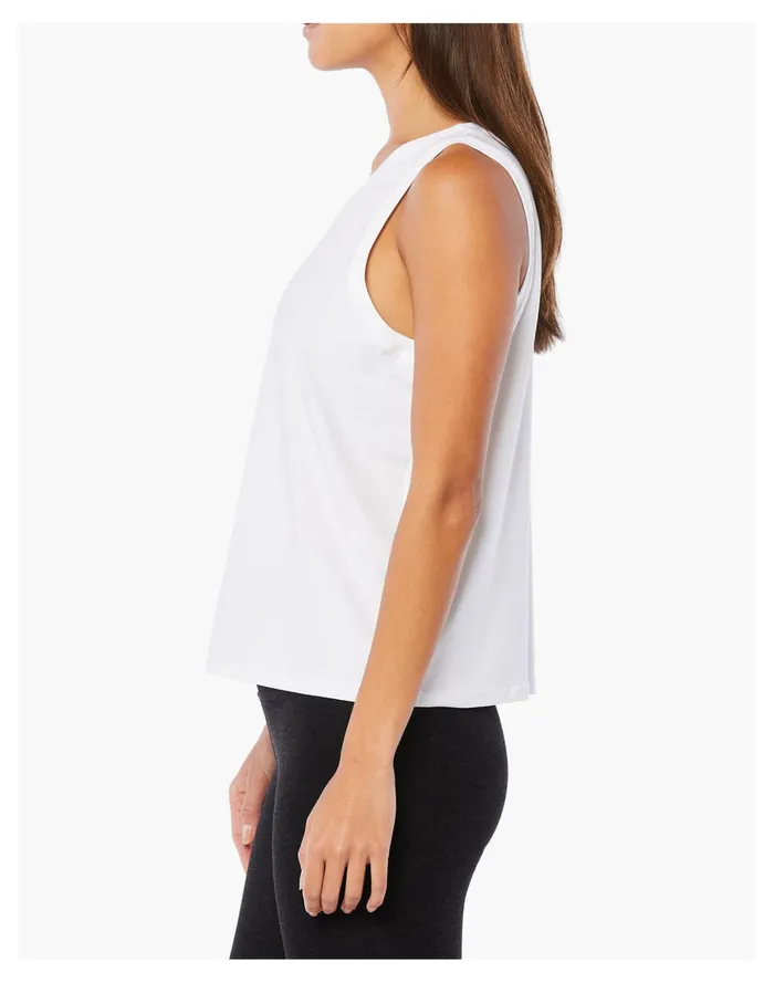 Women Beyond Yoga Balanced Muscle Tank In Featherweight Spacedye White Madewell Activewear Women Beyond Yoga Balanced Muscle Tank In Featherweight Spacedye White Madewell Activewear