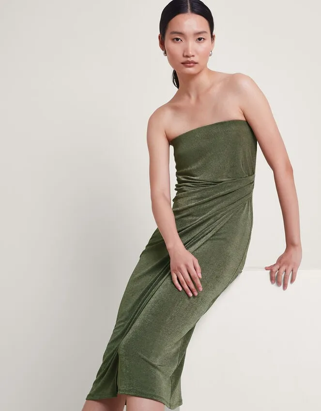 Women Billi Bandeau Dress Green Monsoon Dresses