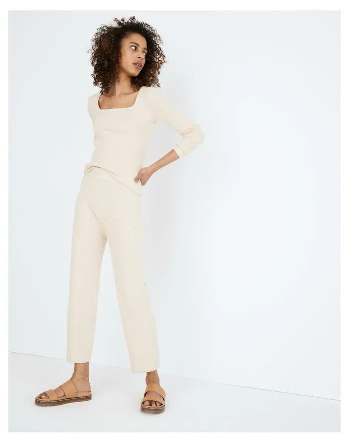 Women Birchmoor Sweater Pants Heather Oatmeal Madewell Sweaters Women Birchmoor Sweater Pants Heather Oatmeal Madewell Sweaters