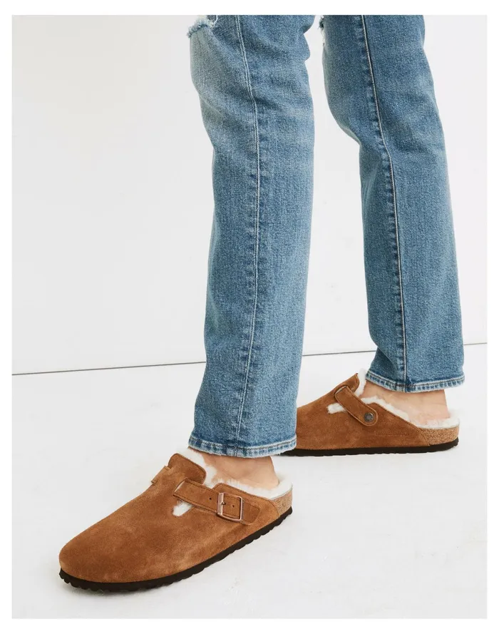Women Birkenstock Suede Boston Clogs In Shearling Suede Madewell Sandals Women Birkenstock Suede Boston Clogs In Shearling Suede Madewell Sandals