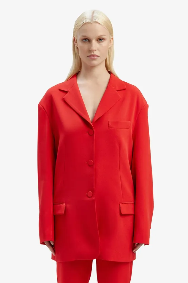 Women Blazers Bardot Akia Oversized Blazer In Famous Red Famous Red Women Blazers Bardot Akia Oversized Blazer In Famous Red Famous Red