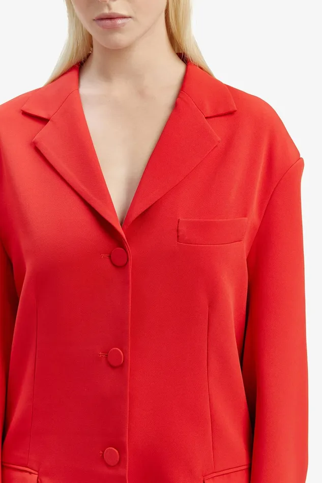 Women Blazers Bardot Akia Oversized Blazer In Famous Red Famous Red Women Blazers Bardot Akia Oversized Blazer In Famous Red Famous Red