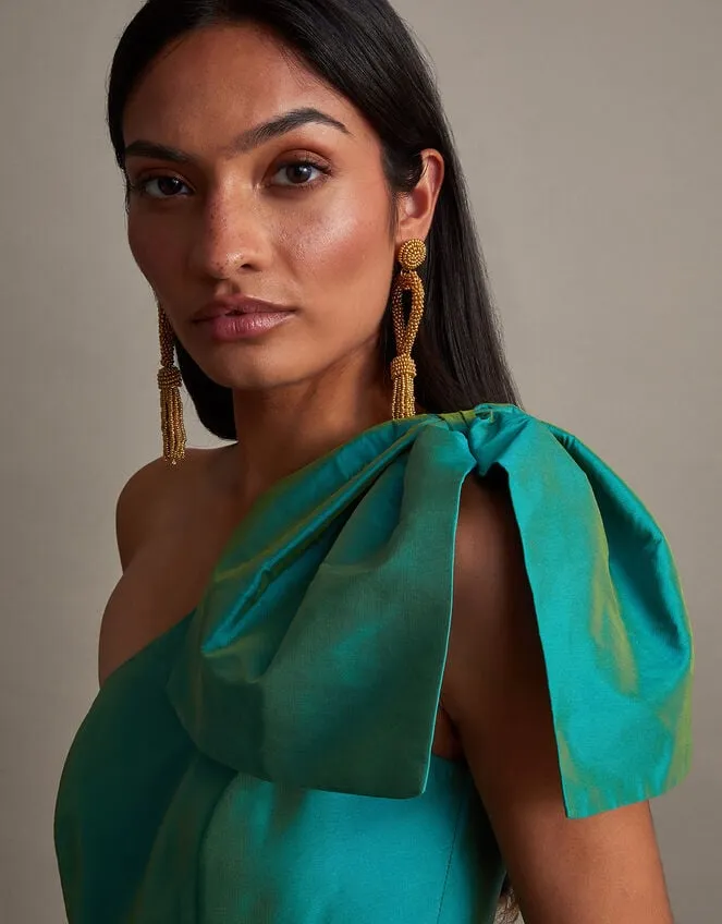 Women Bliss OneShoulder Dress Green Monsoon Occasionwear