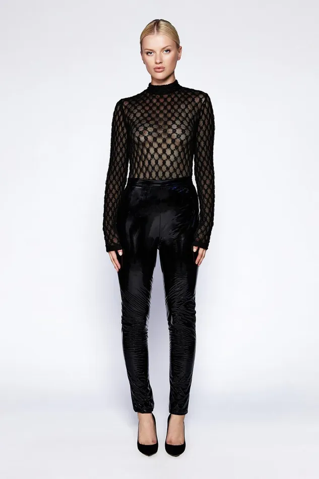 Women Bodysuits Bardot Adoni Mesh Bodysuit In Black Black Women Bodysuits Bardot Adoni Mesh Bodysuit In Black Black