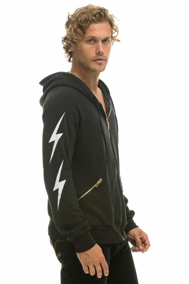 Women BOLT 4 ZIP HOODIE RELAXED WITH POCKETS 8211 BLACK Aviator Nation BoltCollection Women BOLT 4 ZIP HOODIE RELAXED WITH POCKETS 8211 BLACK Aviator Nation BoltCollection