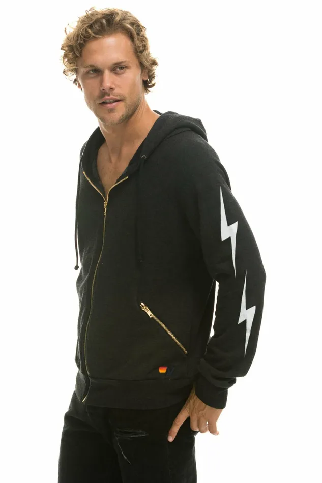 Women BOLT 4 ZIP HOODIE RELAXED WITH POCKETS 8211 BLACK Aviator Nation BoltCollection Women BOLT 4 ZIP HOODIE RELAXED WITH POCKETS 8211 BLACK Aviator Nation BoltCollection