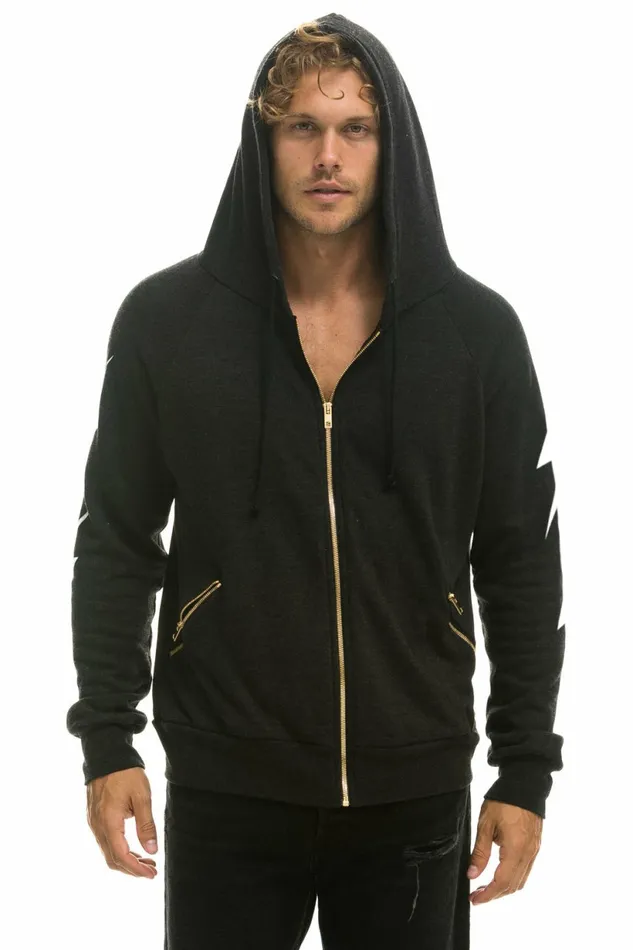 Women BOLT 4 ZIP HOODIE RELAXED WITH POCKETS 8211 BLACK Aviator Nation BoltCollection Women BOLT 4 ZIP HOODIE RELAXED WITH POCKETS 8211 BLACK Aviator Nation BoltCollection
