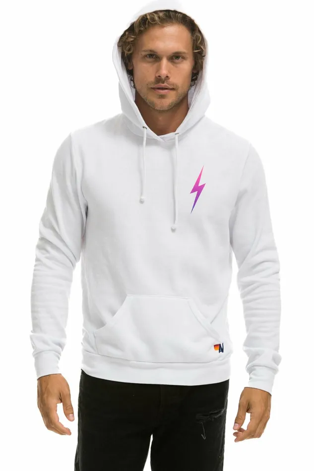 Women BOLT LIGHTWEIGHT PULLOVER HOODIE 8211 WHITE PINK PURPLE Aviator Nation BoltCollection Women BOLT LIGHTWEIGHT PULLOVER HOODIE 8211 WHITE PINK PURPLE Aviator Nation BoltCollection