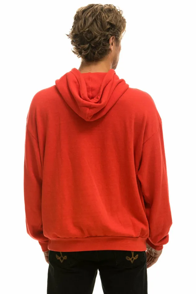 Women BOLT STITCH RELAXED PULLOVER HOODIE WITH POCKET ZIPPERS 8211 RED WHITE Aviator Nation BoltCollection Women BOLT STITCH RELAXED PULLOVER HOODIE WITH POCKET ZIPPERS 8211 RED WHITE Aviator Nation BoltCollection